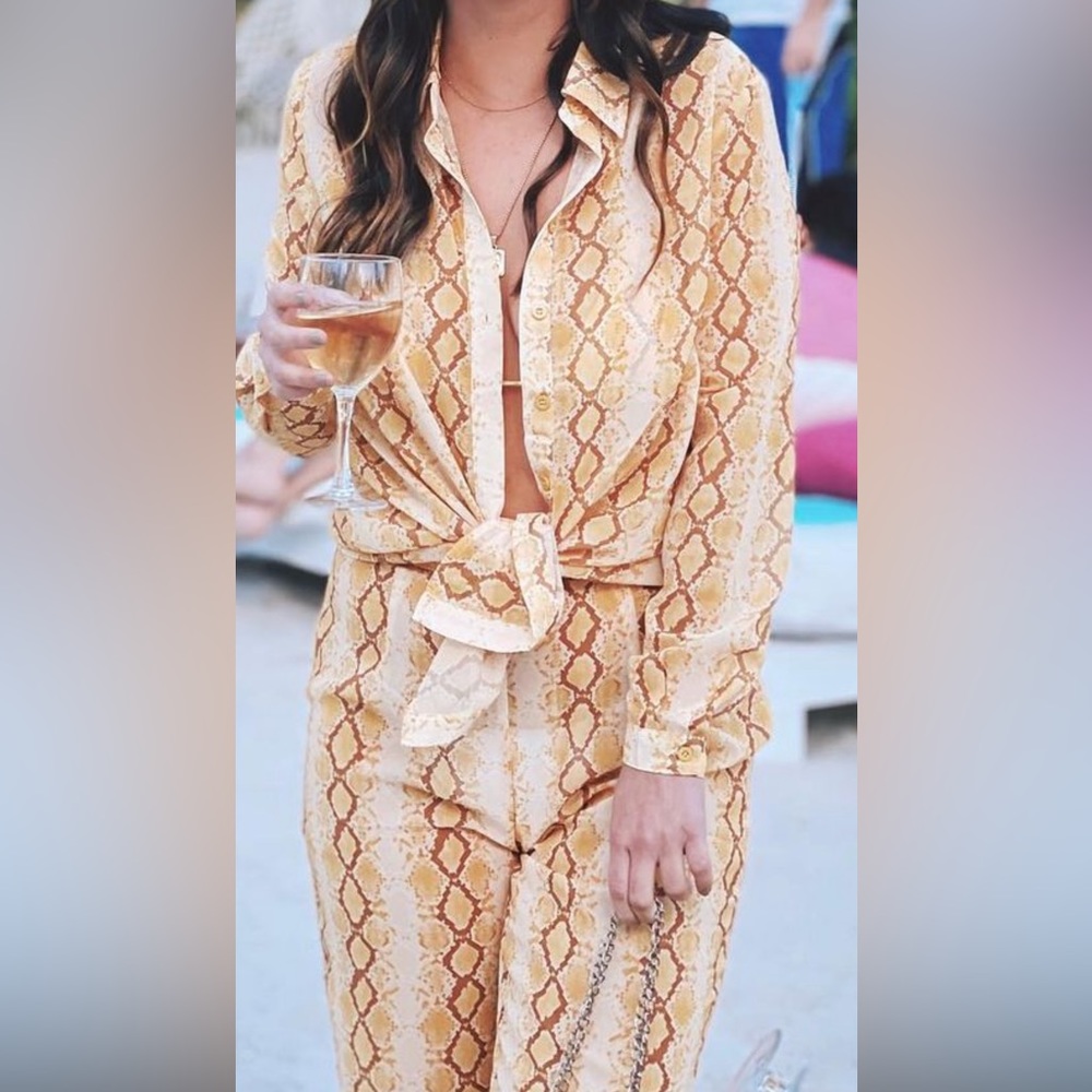 SNAKESKIN MATCHING BEACH SET